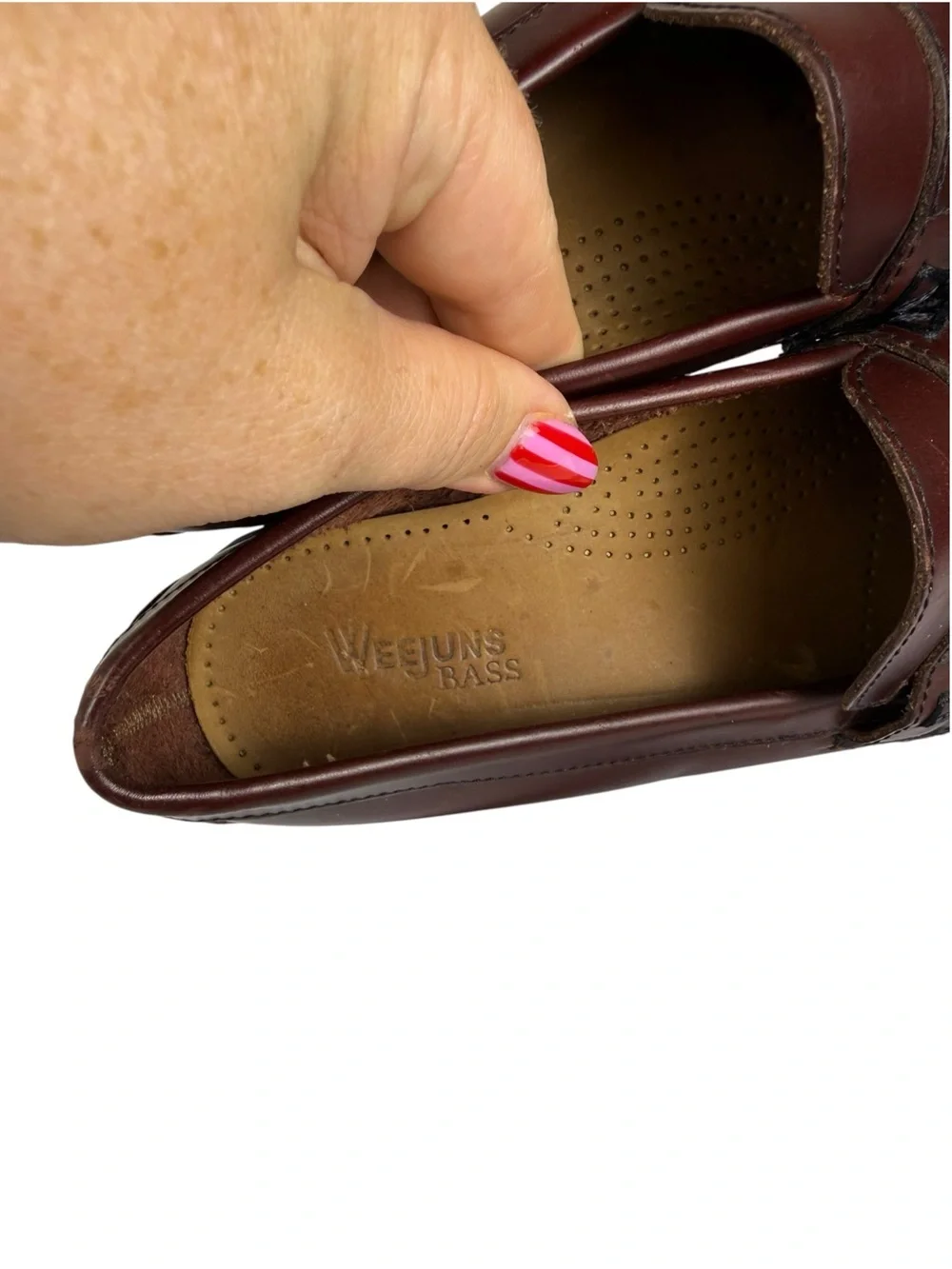 G.H. Bass Weejuns Katherine II Penny Loafers Leather Brazil Vintage Old Money 7